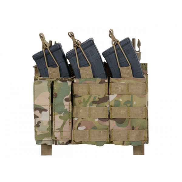 Buckle Up Triple AK Mag/Pistol Pouch Panel - Multicam
